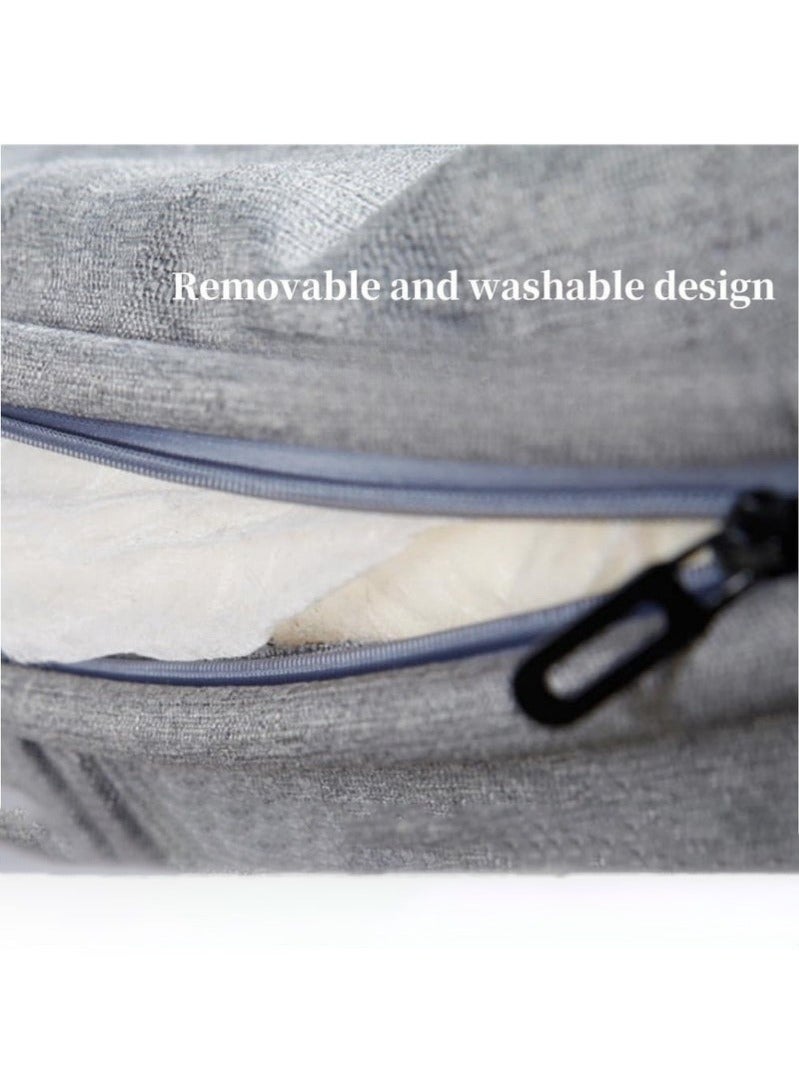 WALALLA Folding Chair Bed Convertible Sleeper Sofa Floor Chair Lounge Couches, Folding Bed with 3-Position Adjustable Backrest 2 Pillow Handrail, Cozy Futon Chair for Living Room Office 100cm*190cm - Image 5