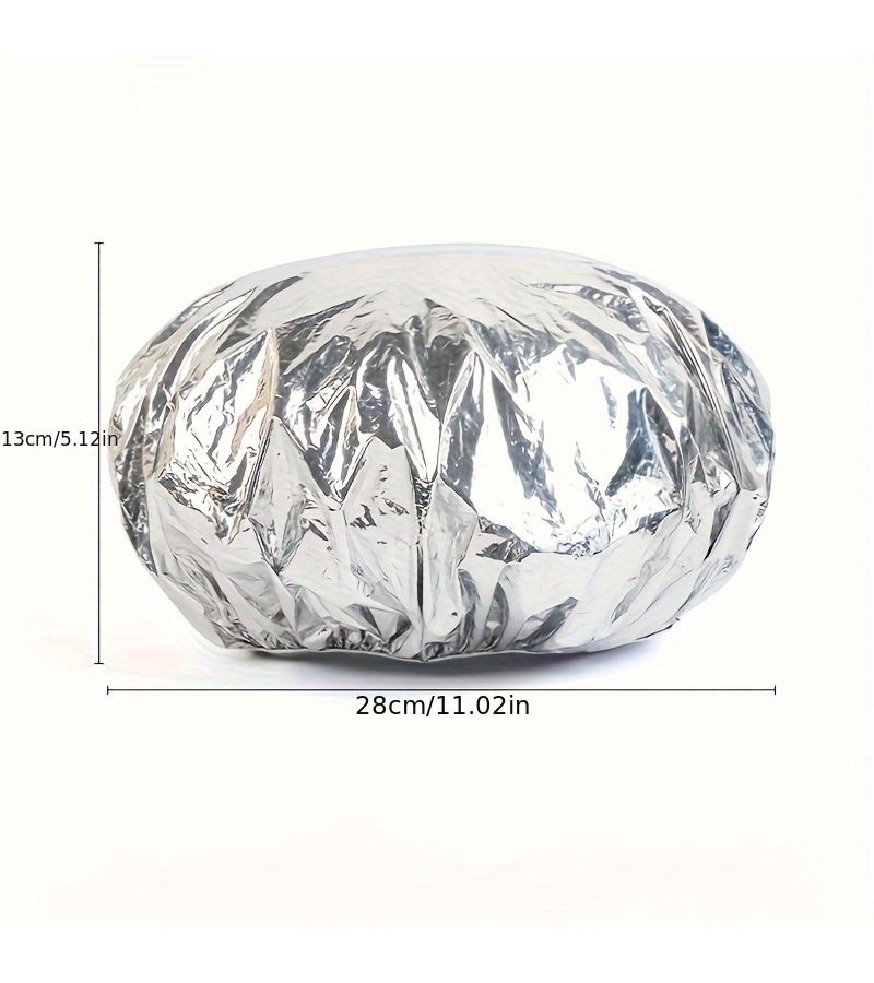 6pcs Tinfoil Shower Caps Suitable For Hair Salons Plug In Free Constant Temperature Hair Care Portable Thermoregulation Caps For Wet Hair Instant Warmth For Swim And Spa Care - Image 4