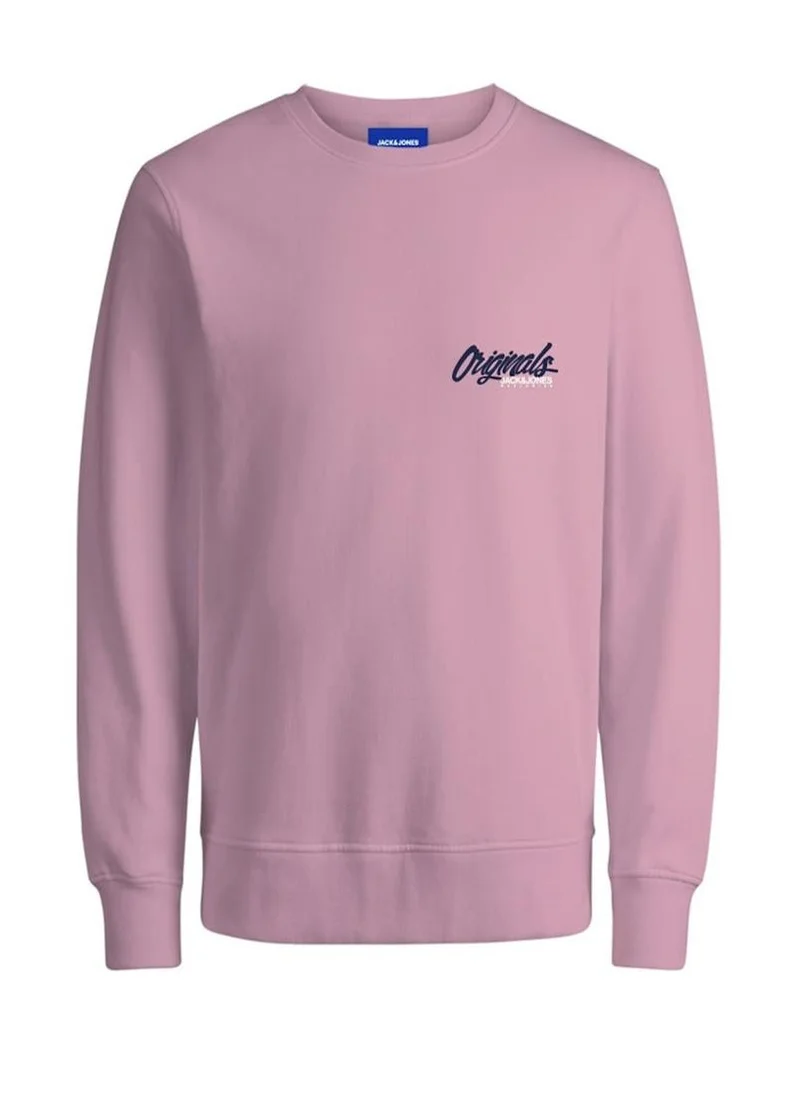 جاك اند جونز Graphic Crew Neck Sweatshirt