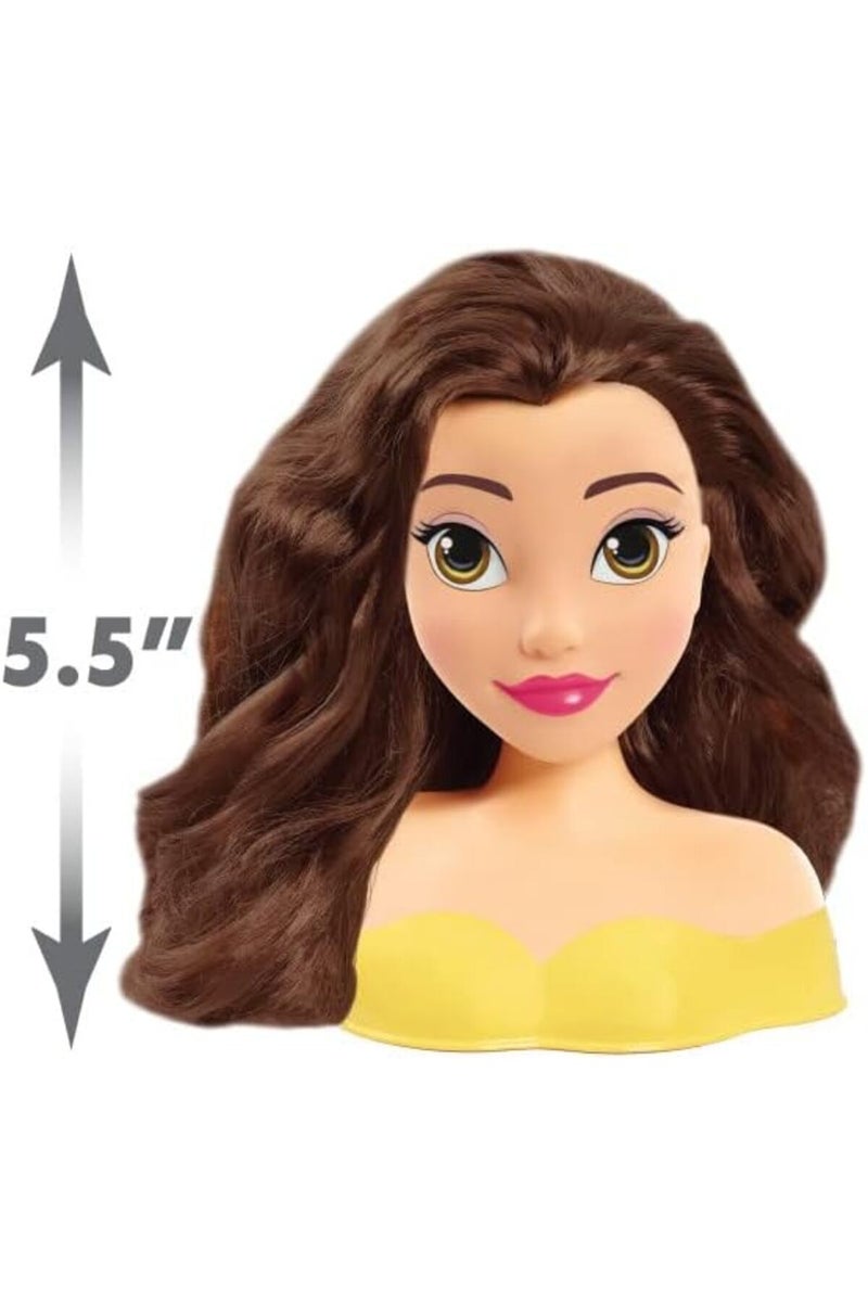 Disney Princess Belle Mini Styling Head - Beauty and The Beast Girls Mini Styling Head Belle Pretend Play - Image 2