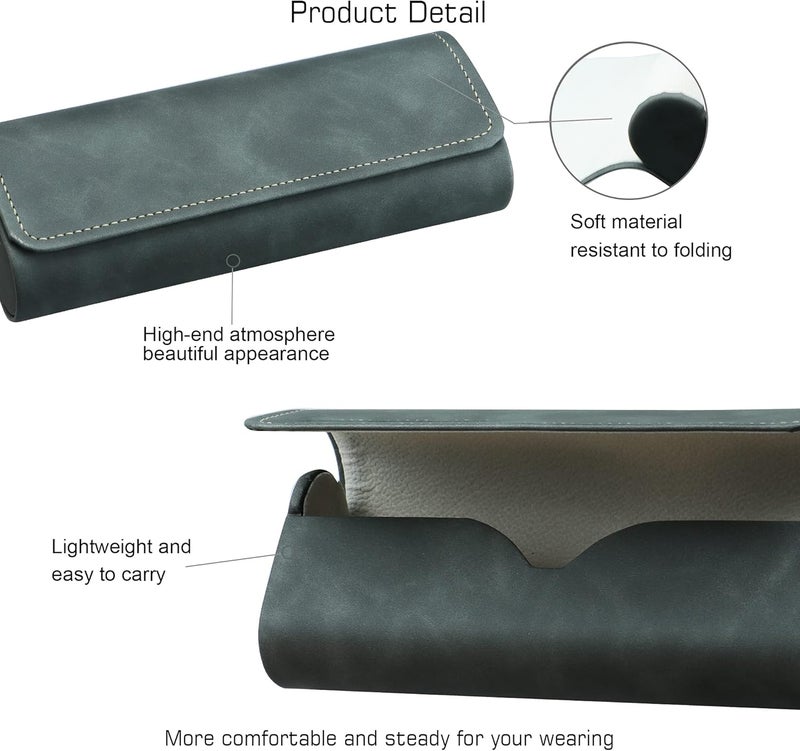 VisionGlobal Hard Shell Eyeglass Case for Eyeglasses and Sunglasses for Men/Women and Kids - Image 2