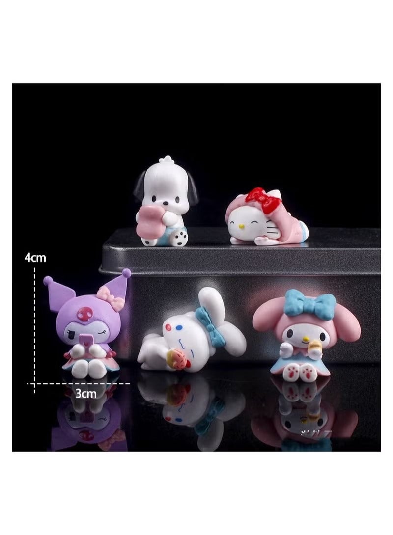 Kuromi Collectible Figure For Kids 5 Pcs Set 4x3 cm  - Image 1