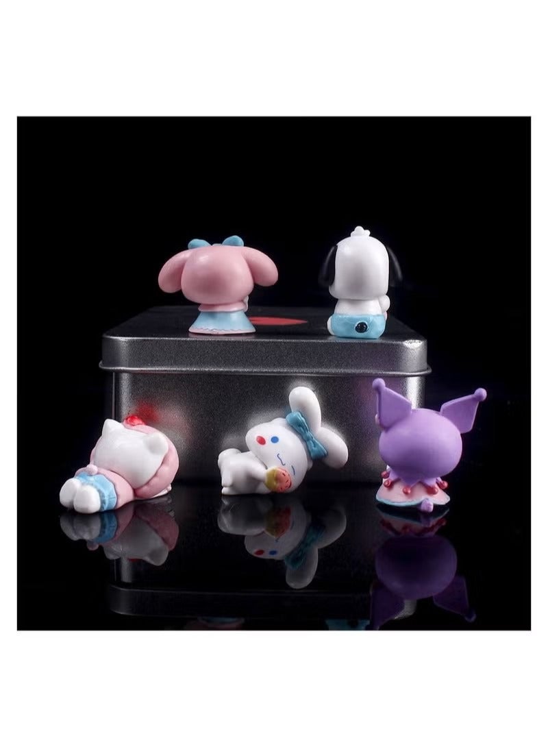 Kuromi Collectible Figure For Kids 5 Pcs Set 4x3 cm  - Image 3