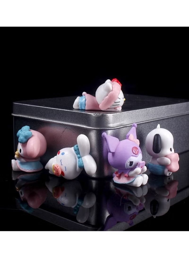 Kuromi Collectible Figure For Kids 5 Pcs Set 4x3 cm  - Image 2