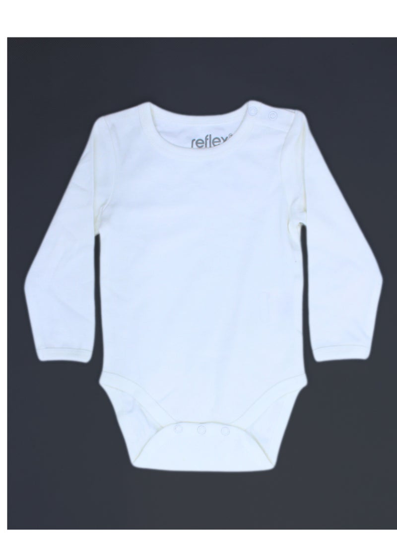 REFLEX 100% Super Soft Cotton, Full Sleeves Romper/Bodysuit, for New Born  - Image 2