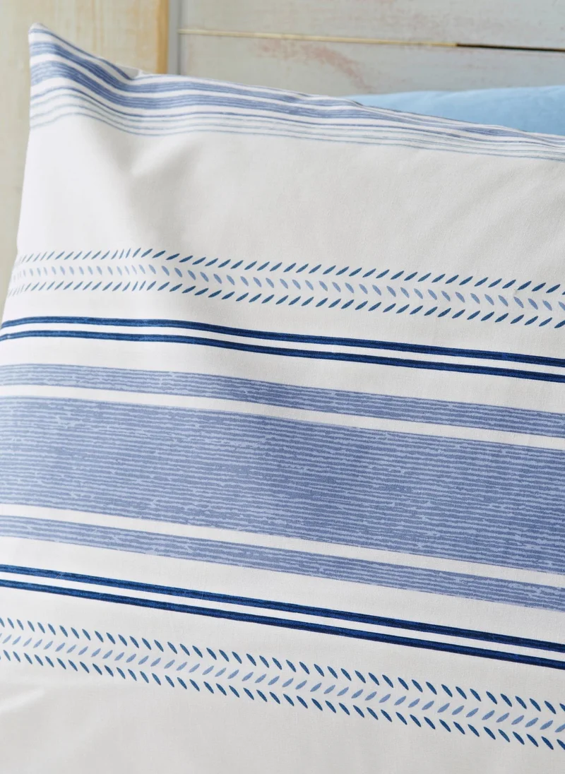 Matalan Blue Nautical Stripe Duvet Set