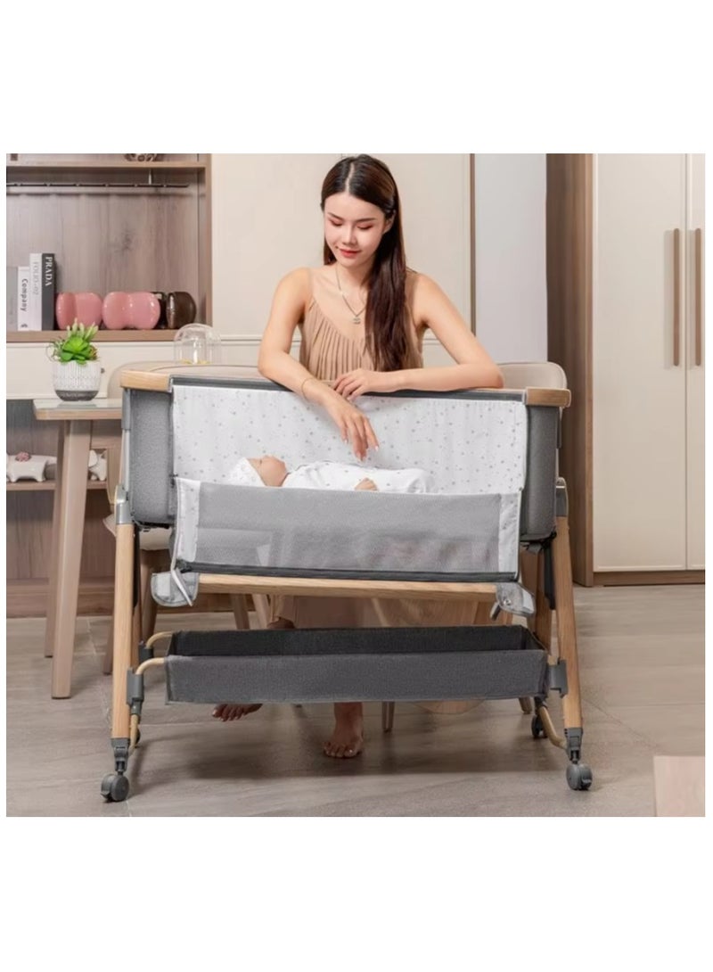 A crib for babies next to the mother's bed - Image 1