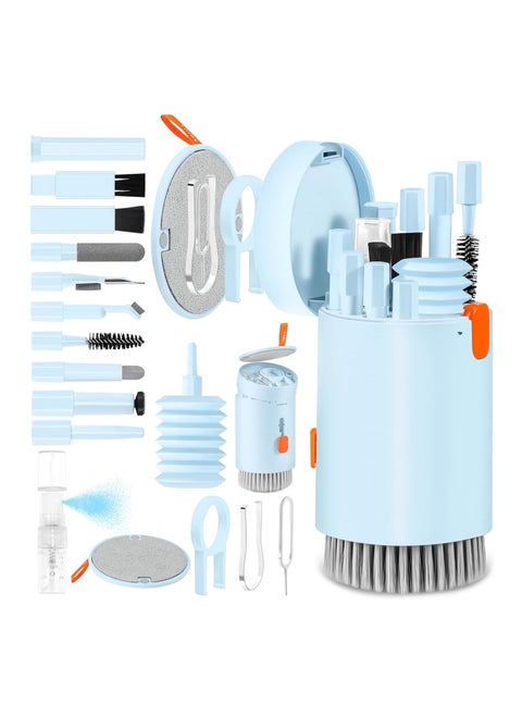 Electronic Cleaner Kit,Laptop Computer Keyboard Screen Cleaner Cleaning Brush Tool Multi-Function PC Electronic Cleaner Kit for iPad iPhone Pro, Earbuds, Camera Monitor (20 in 1)