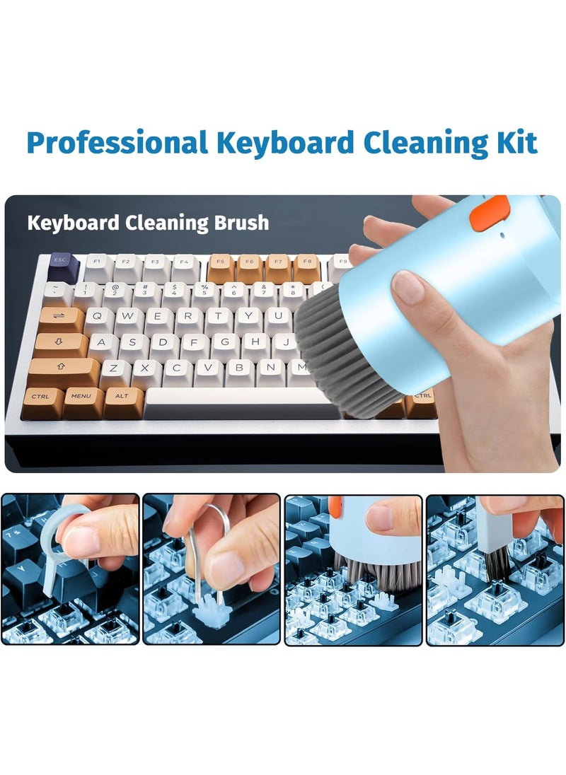 Electronic Cleaner Kit,Laptop Computer Keyboard Screen Cleaner Cleaning Brush Tool Multi-Function PC Electronic Cleaner Kit for iPad iPhone Pro, Earbuds, Camera Monitor (20 in 1)