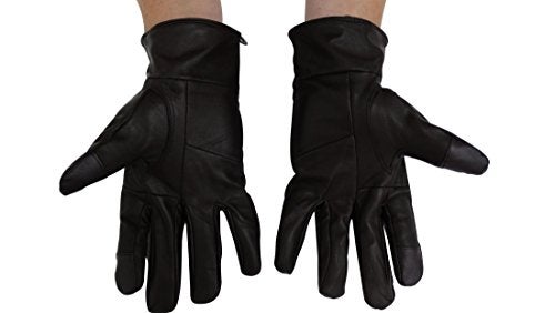 REED Men's Genuine Leather Warm Lined Driving Gloves (L, Brown) - Image 4