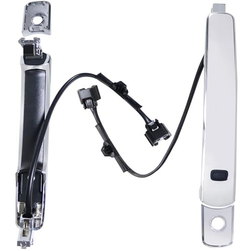 TAYATUO Front Left Driver Side Exterior Chrome Door Handle Compatible with Nissan Rogue 20102013with Sensor Smart Keyless Entry SystemReplaces OE 80640CZ31B 80645CA000 - Image 3