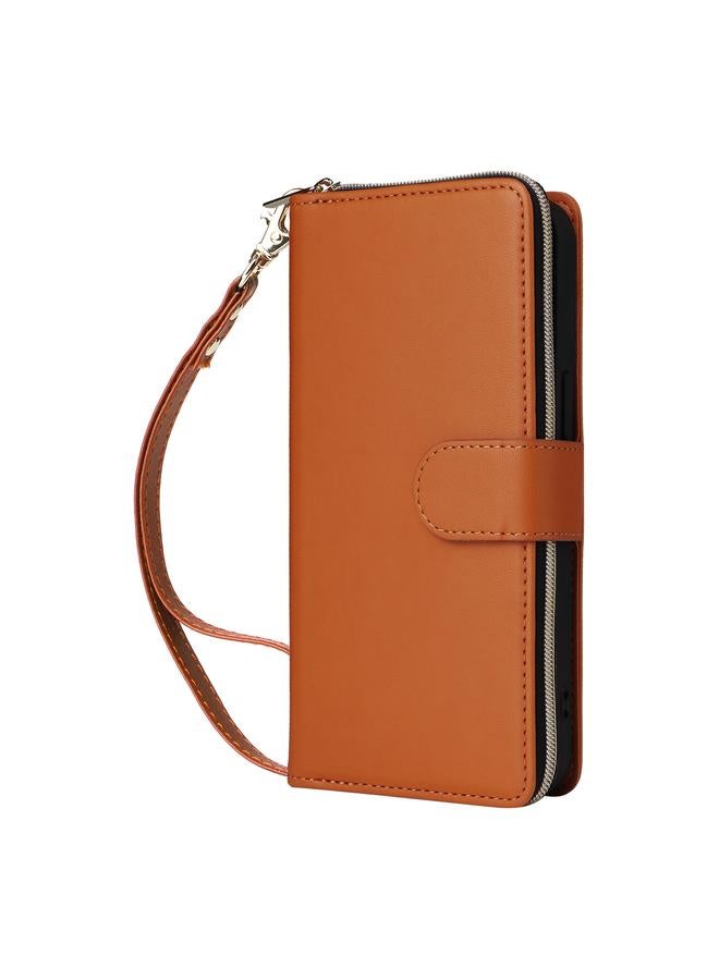 S-TOP Case For iPhone 14 Pro Max Nine-card Slots Zipper Wallet Bag Leather Phone Case - Image 2