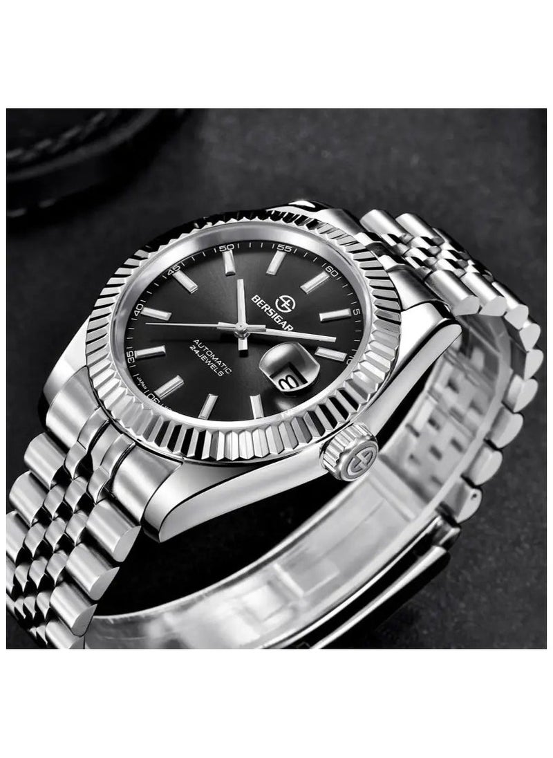 BERSIGAR - Bersigar BG-1645 Luxaura Design Stainless Steel Automatic Water Resistant Watch - Image 1