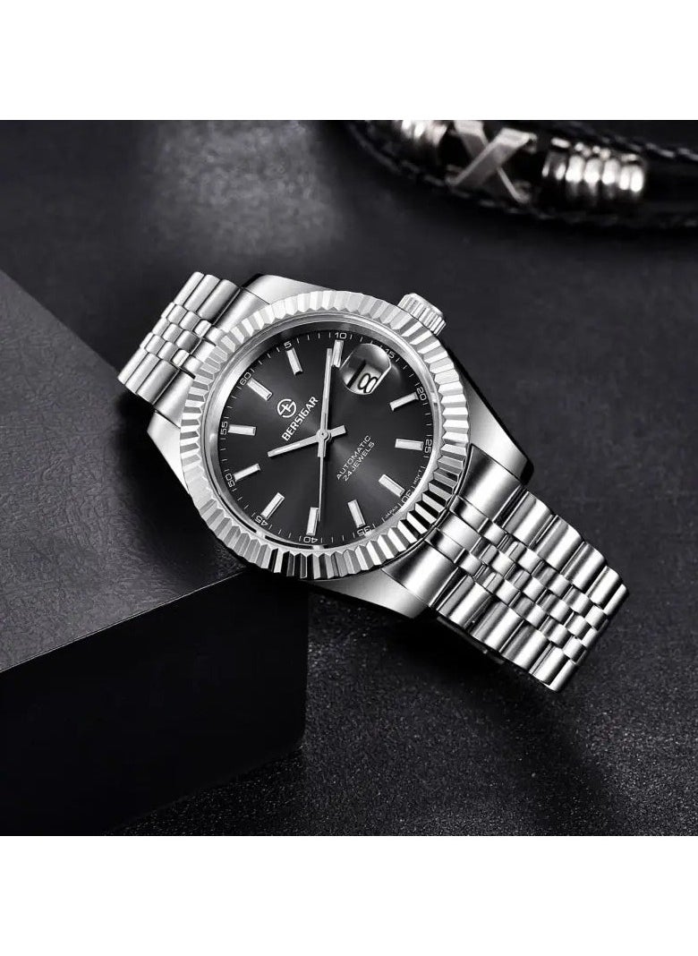 BERSIGAR - Bersigar BG-1645 Luxaura Design Stainless Steel Automatic Water Resistant Watch - Image 1