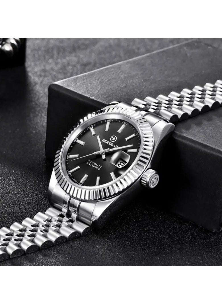 BERSIGAR - Bersigar BG-1645 Luxaura Design Stainless Steel Automatic Water Resistant Watch - Image 1