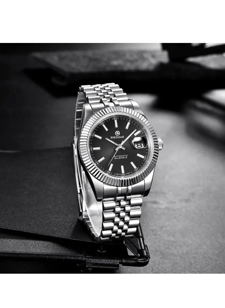 BERSIGAR - Bersigar BG-1645 Luxaura Design Stainless Steel Automatic Water Resistant Watch - Image 1