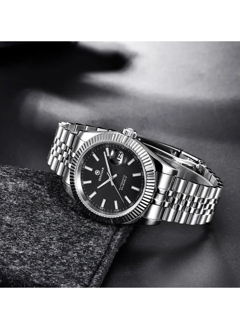 BERSIGAR - Bersigar BG-1645 Luxaura Design Stainless Steel Automatic Water Resistant Watch - Image 1