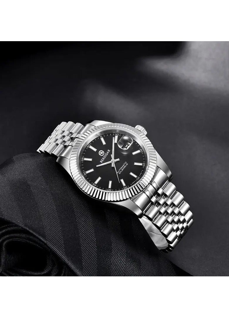 BERSIGAR - Bersigar BG-1645 Luxaura Design Stainless Steel Automatic Water Resistant Watch - Image 1