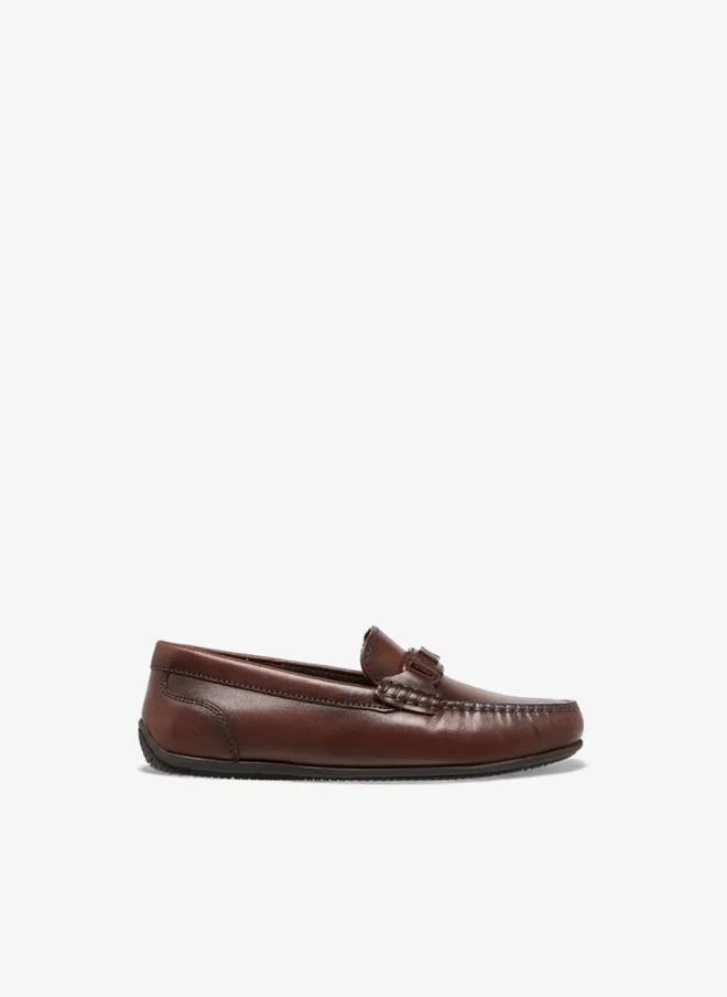 Mister Duchini Boys Leather Slip-On Moccasins Ramadan Collection