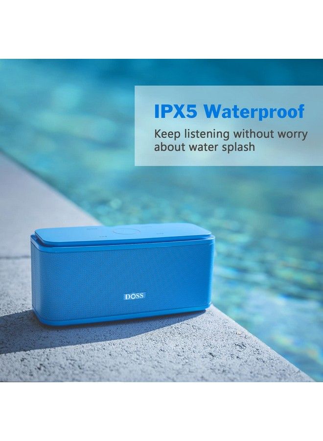 Doss Bluetooth Speaker Soundbox Touch Portable Wireless Speaker With 12W Hd Sound And Bass Ipx5 Waterresistant 20H Playtime Touch Control Handsfree Speaker For Home Outdoor Travel Grey - Image 5