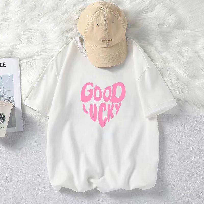 تي شيرت صيفي جديد بأكمام قصيرة للرجال والنساء بتصميم رقبة دائرية وملمس بارد، قماش حرير جليدي، صيف 2024 - Image 1