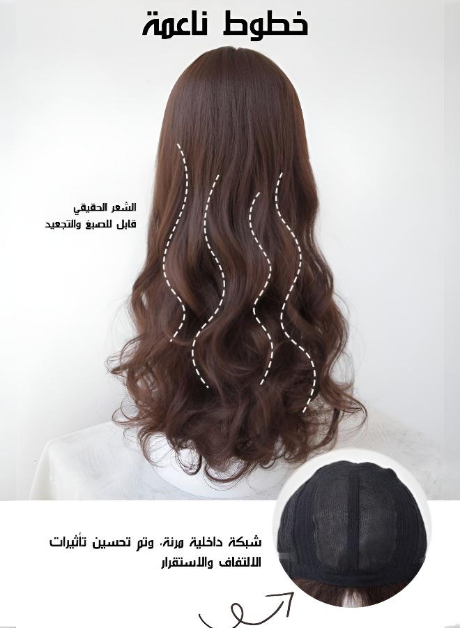 شعر مستعار متموج فرنسي طبيعي عصري لتجميل شكل الوجه - Image 3