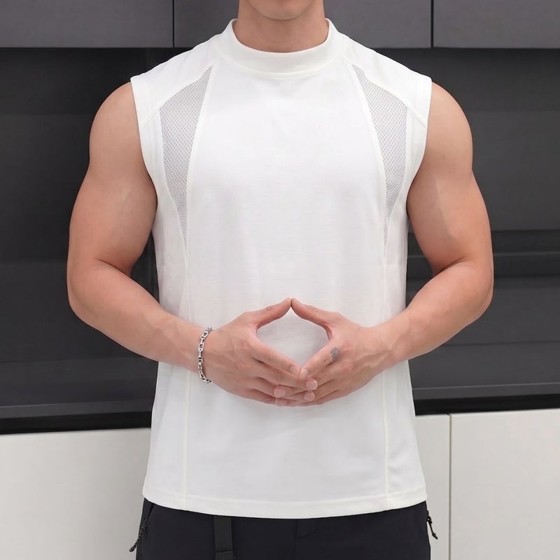 Men's Breathable Mesh Fitness Vest, Quick Dry, Sleeveless - Image 2