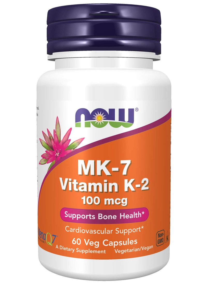 Now Vitamin K-2 (Mk7) 100Mcg 60 Caps