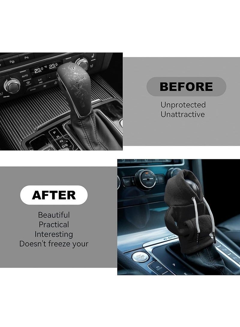 عطري هودي قير، غطاء أنيق صغير بحجم مناسب لناقل الحركة ولون اسود يضفي مزيدا من الفخامة لسيارتك - Image 3