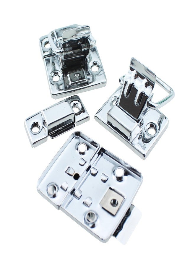 MEDBUDDY Hasp Clasp Latch Lock Box Toggle Latch with Screw Hole for Jewelry Box Cabinet Toolbox Vintage Suitcases (Pack of 6 Pcs with Screw) - Image 3