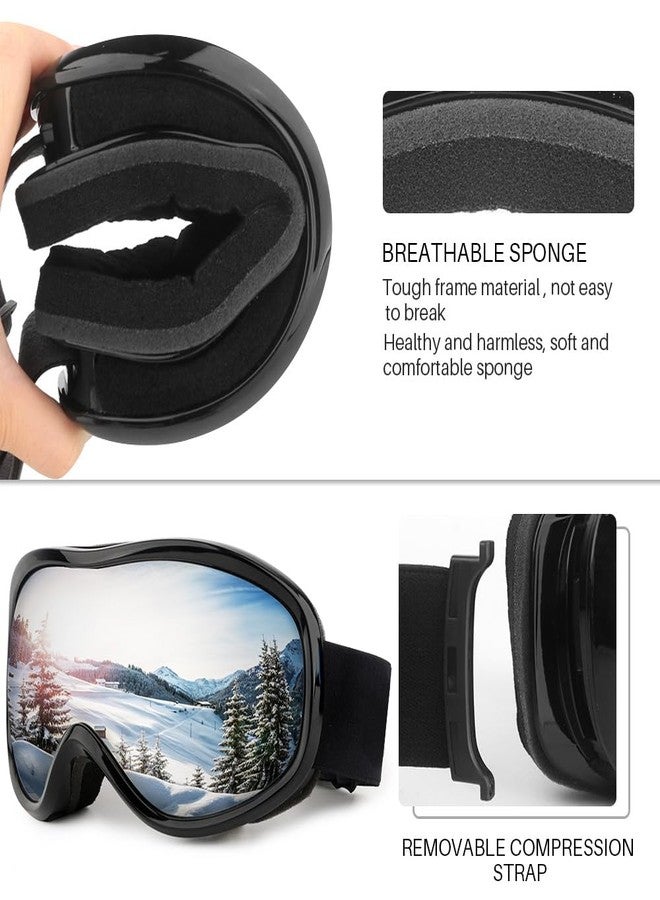 GGBuy Ski Goggles Frameless Anti-Fog Windproof OTG Design Snowboard Goggles UV400 Block Eyes Protect Lens Adult Youth - Image 4