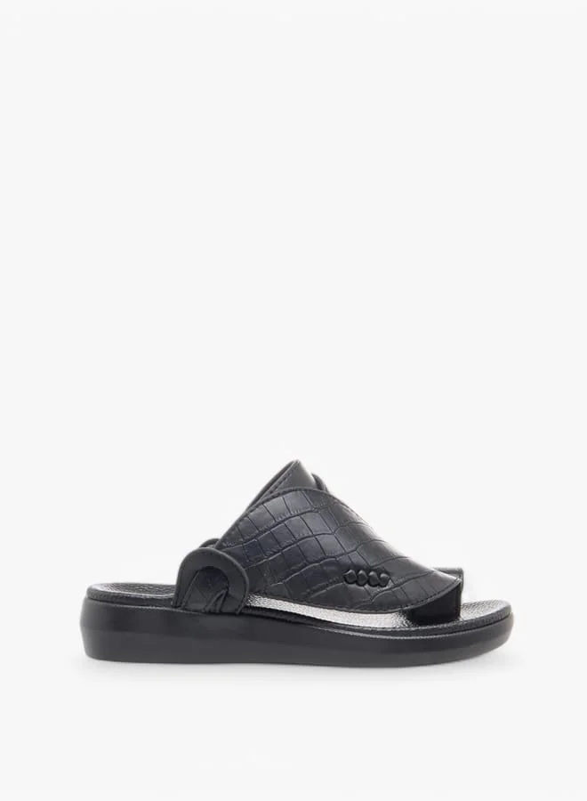 الواحة صنادل عربية للأولاد بنسيج مميز وحلقة إصبع