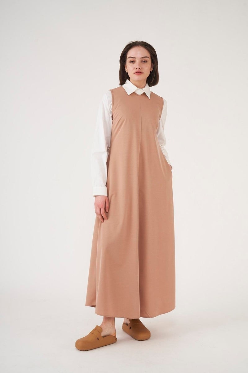 Mevra Fit Vest Camel - Image 3