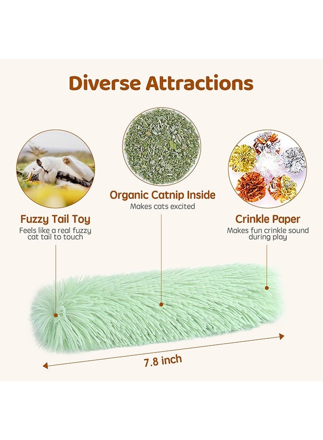 Cat Toys Pillows, 1 Pack, Soft and Durable Crinkle Sound with Catnip Inside, Interactive Indoor Kitten Kicker, Promotes Kitty Exercise - Image 2