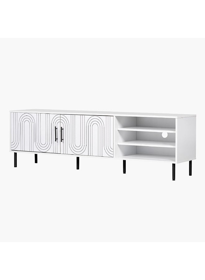 Home Box وحدة تلفاز كبيرة Era 1.8 متر للتلفاز حتى 75 بوصة 40 × 55 × 180 سم  - Image 3