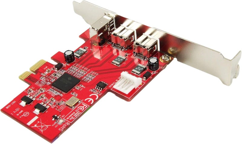 Ableconn PEX-FW107 1394b & 1394a 3-Port PCI Express (PCIe) Low Profile FireWire Host Adapter Card - TI XIO2213 Chipset - Image 5