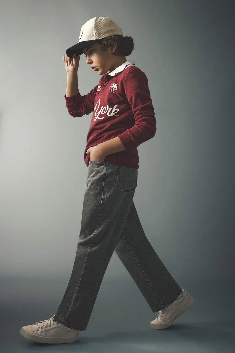 DeFacto Boy Barrel Fit Straight Leg Jeans