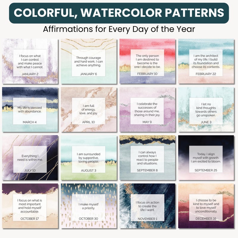 bloom daily planners Undated Perpetual Desk Easel/Inspirational Standing Flip Calendar - Motivational Page a Day - (5.25" x 5.5") - Positive Daily Affirmations - Image 4