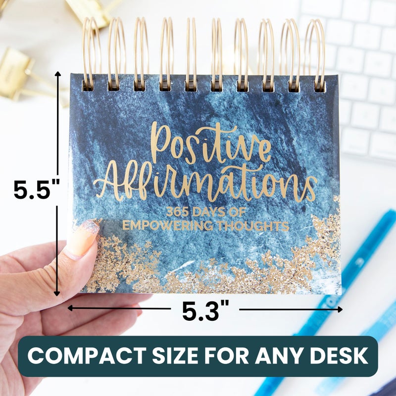 bloom daily planners Undated Perpetual Desk Easel/Inspirational Standing Flip Calendar - Motivational Page a Day - (5.25" x 5.5") - Positive Daily Affirmations - Image 3