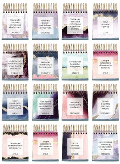 bloom daily planners bloom daily planners Undated Perpetual Desk Easel/Inspirational Standing Flip Calendar - Page a Day - (5.25" x 5.5") - Positive Daily Affirmations 