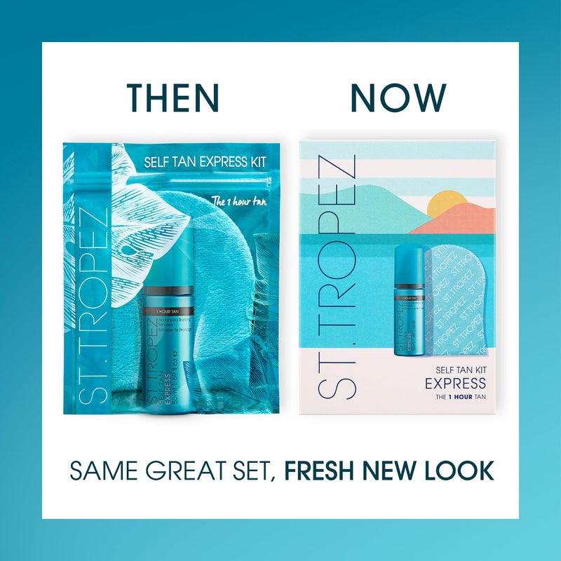 ST.TROPEZ مجموعة ست.تروبيز للتسمير الذاتي السريعة، موس برونزي بحجم السفر وقفاز تطبيق التسمير، تانر صديق للنباتيين، تسمير ذاتي متساوي وطبيعي - Image 5