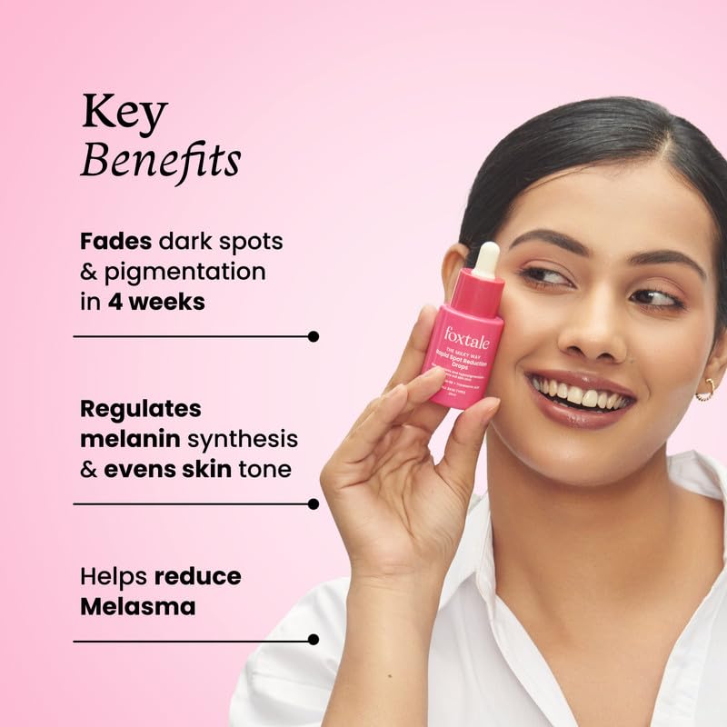 Foxtale 3 Tranexamic Acid Face Serum with Peptides Niacinamide for Hyperpigmentation Reduces Marks Dark Spots Evens Out Skin Tone All Skin Types Men and Women 30 ml - Image 2