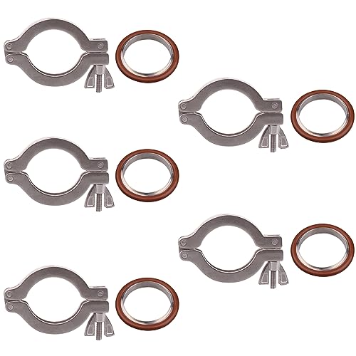 DERNORD KF40 Wing Nut Clamp Flange Quick Clamp Stainless Steel 304 with Centering ORing Pack of 5 - Image 1