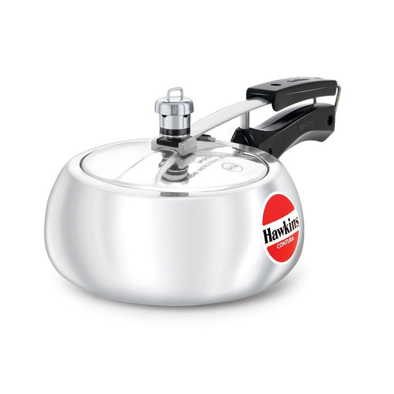 Hawkins Contura 2L Aluminium Inner Lid Pressure Cooker (Silver) - Image 1