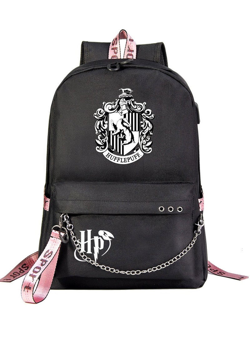 Harry Potter Cartoon Printed Youth Large Capacity Men's and Women's Shoulders