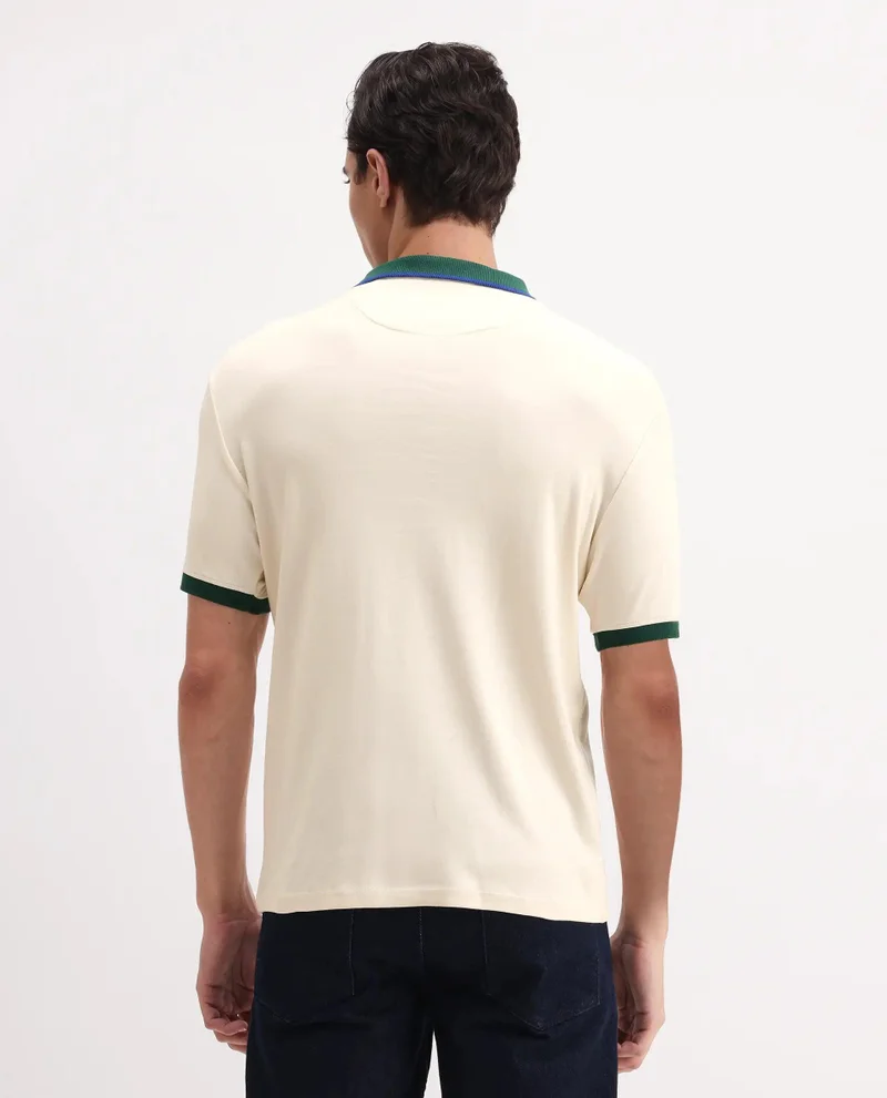 Rare Rabbit Men's Contrasting Details Knitted Polo
