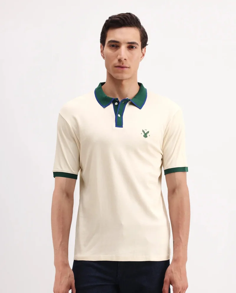 Rare Rabbit Men's Contrasting Details Knitted Polo