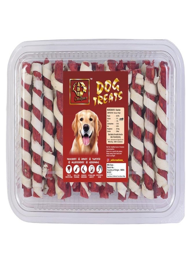 ADB Creations Mutton Flavor Dog Chew Stick, Rawhide Munchy Protein & Dental Sticks for Dogs | Snacks for All Breed Dogs of All Life Stages - 1Kg (Pack of 1) - Image 1