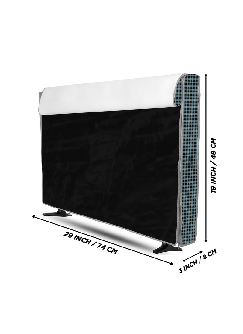 E-Retailer ERetailer Transparent LCDLED TV Protector Cover with Zipper Enclosure for 32 Inch Suitable for All Major Brand Model ColorBlack Size29x3x19 Inches  - Image 3
