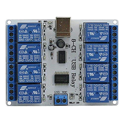 SainSmart USB Eight Channel Relay Board for Automation - 12 V - Image 4